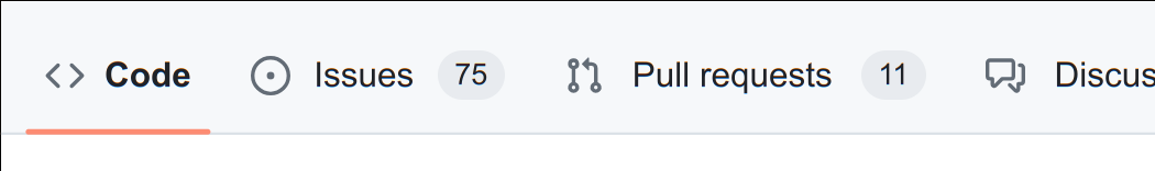 screenshot of the GitHub repository page, showing the Code, Issues, and Pull Requests tabs